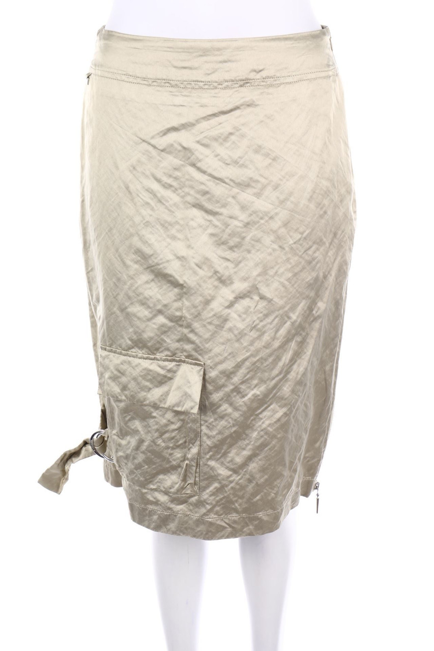 AIRFiELD - Satin-Rock mit Drapierung - D 38