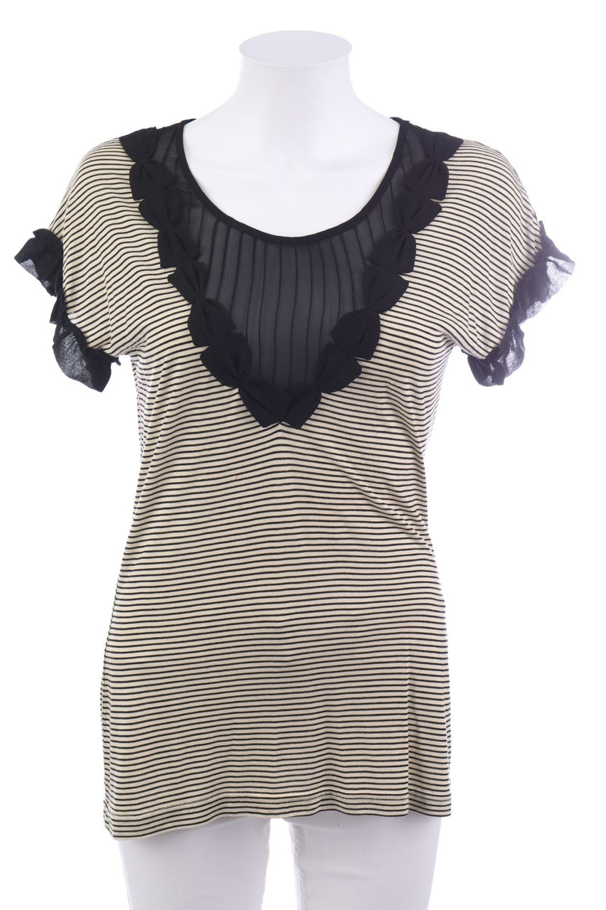 Max Mara WEEKEND - Kurzarm-Shirt mit Chiffon - L