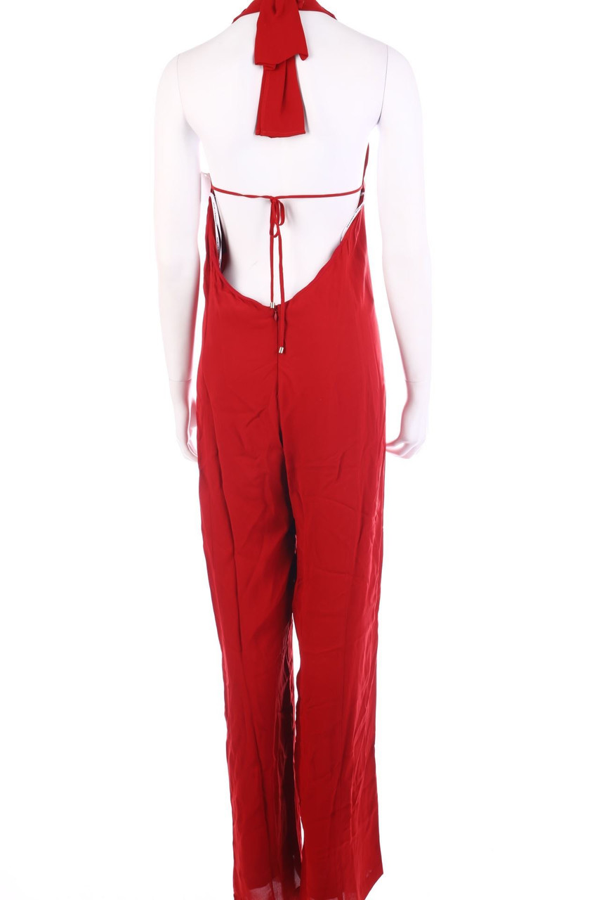 ATOS LOMBARDINI - Neckholder Jumpsuit with Deep Back Cutout - D 36