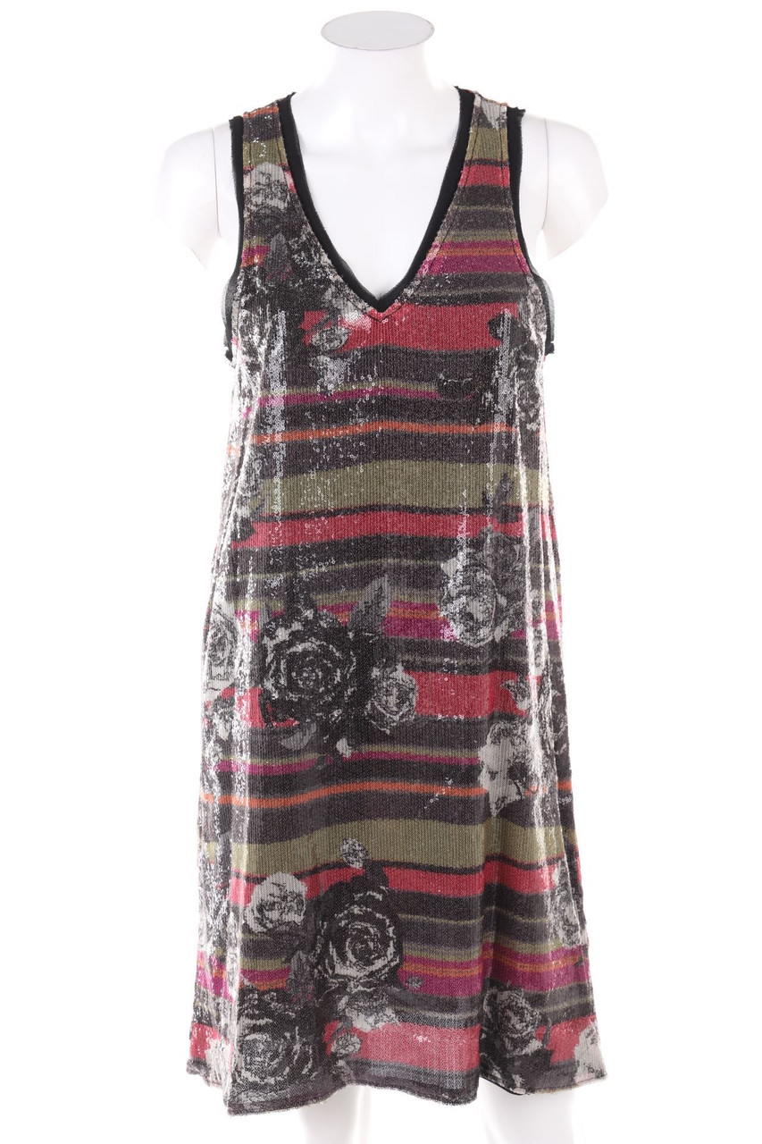 PINKO TAG - Sequined Dress with Flower Print - D 36