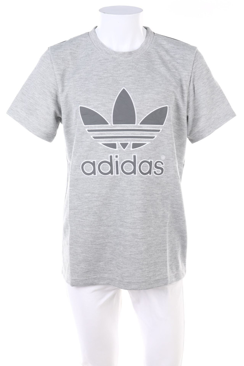 adidas - Sport-Shirt mit Logo-Patch - L