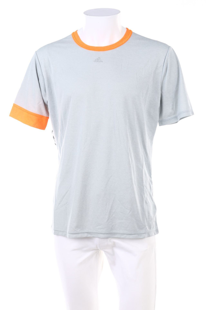 adidas - Sport-Shirt mit Metallic-Effekt - L