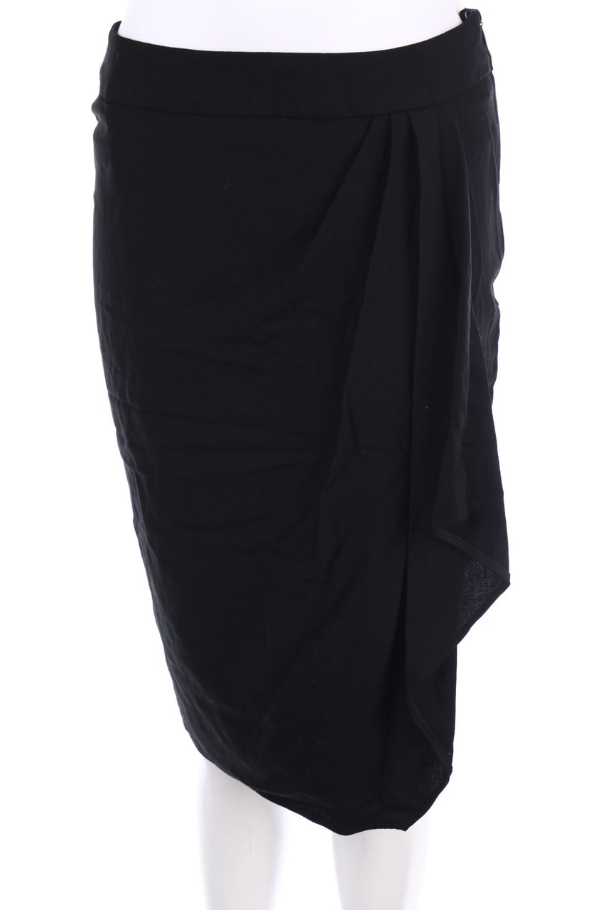 Max Mara - Skirt, Virgin Wool with Wrap-Effect - D 36
