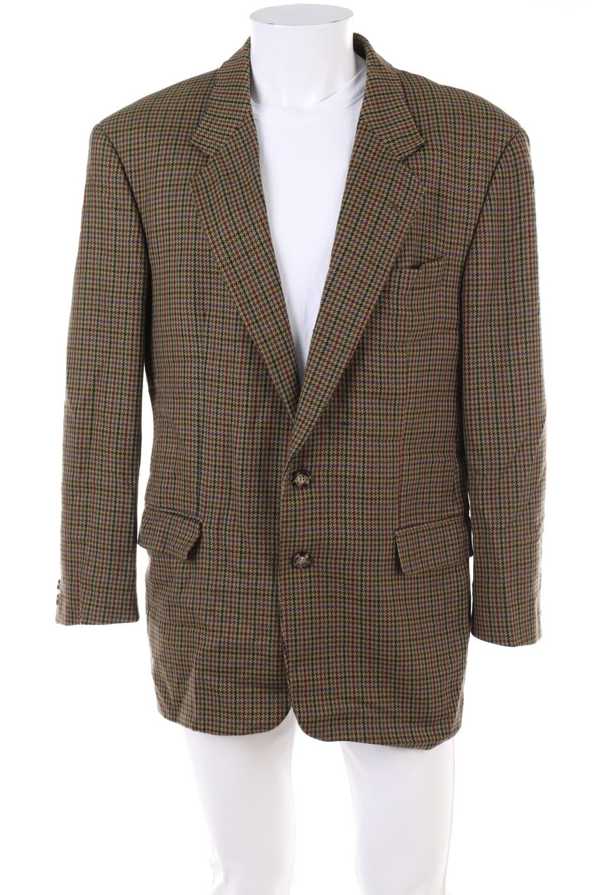 BOSS HUGO BOSS - Brit Style-Schurwoll-Sakko mit Muster - 56