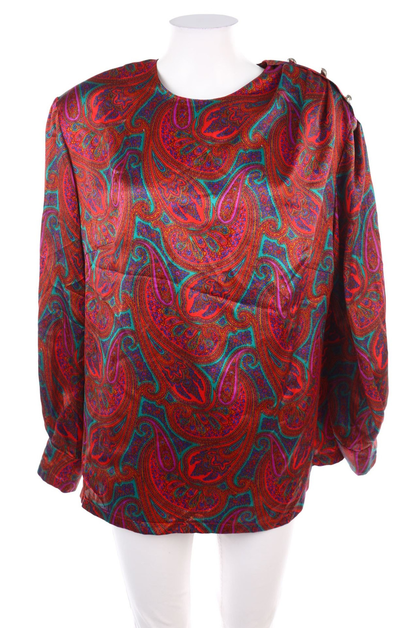 EN PLUS GIVENCHY - Vintage-Blouse with Paisley Print - D 46