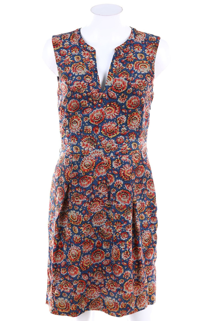 CAROLL - Seidenkleid mit Blumen-Print - D 36