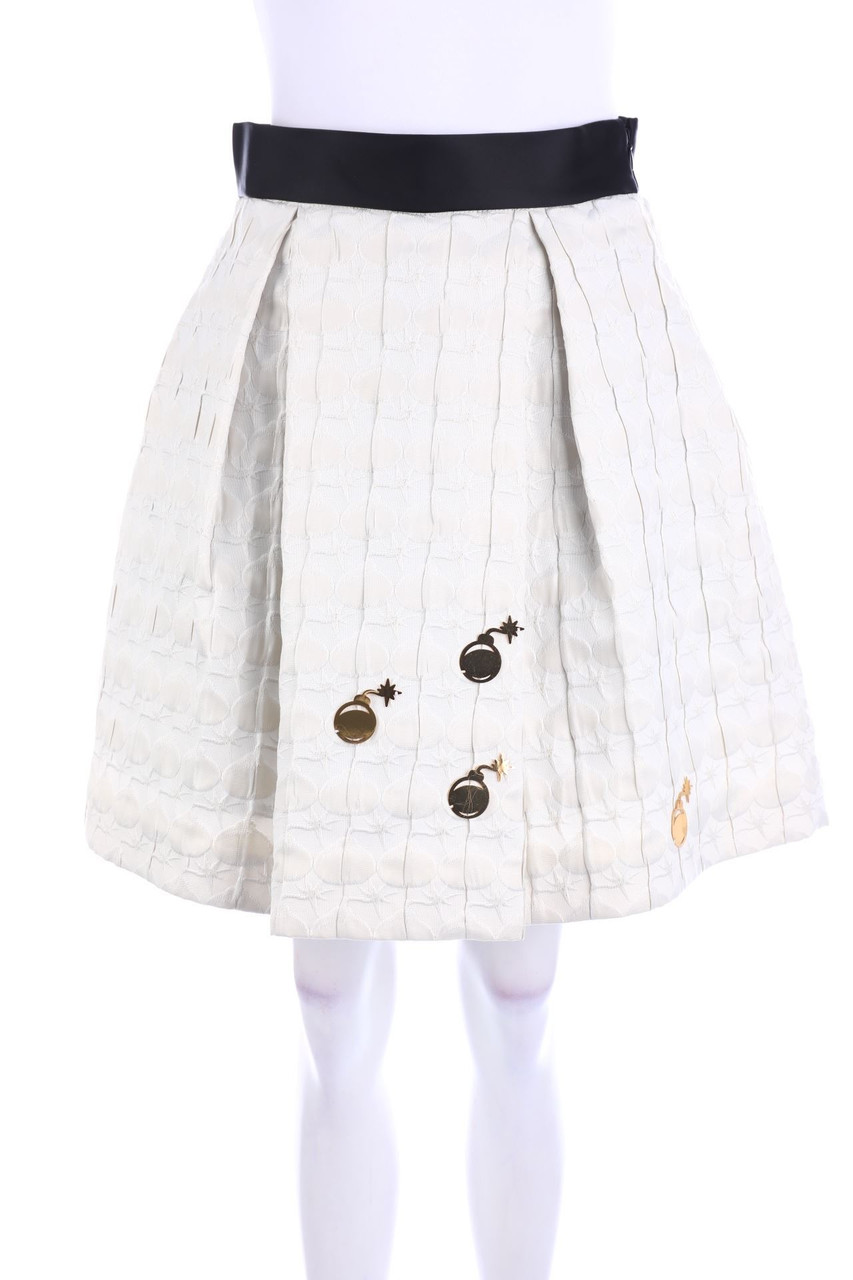 Simona Corsellini - Pleated-Skirt, Jacquard - D 34