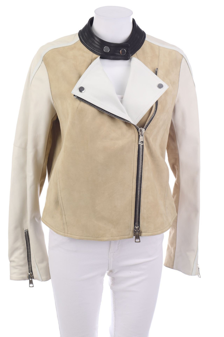 LIVEN - Lederjacke im Biker-Stil - D 38