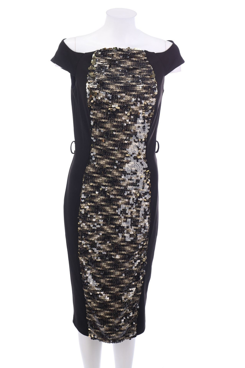 FOLLOW ME - Sheath Dress with Sequins - D 36