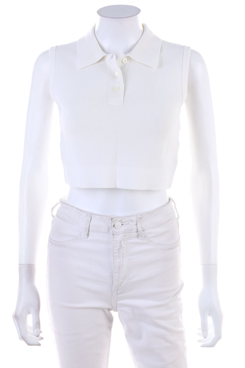 NEIL BARRETT - Cropped-Polo-Shirt - XS