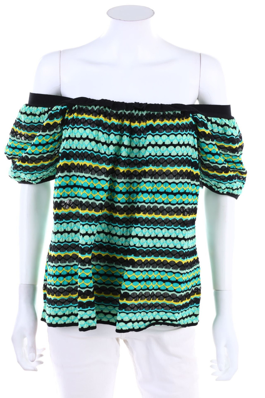 M MISSONI - Strick-Top aus Baumwoll-Mix - D 42
