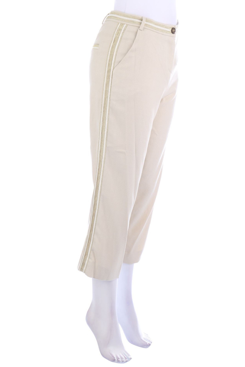 babylon - Pants with Braid Stripes - D 36