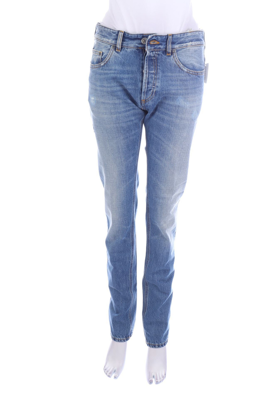 MAURO GRIFONI - Used Look Straight Cut Jeans - W30