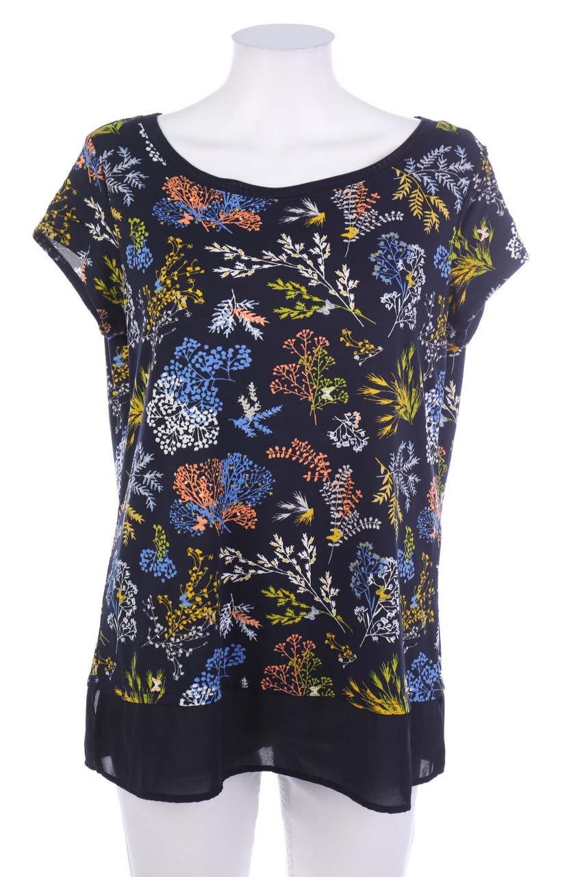 comma - Kurzarm-Bluse - XL