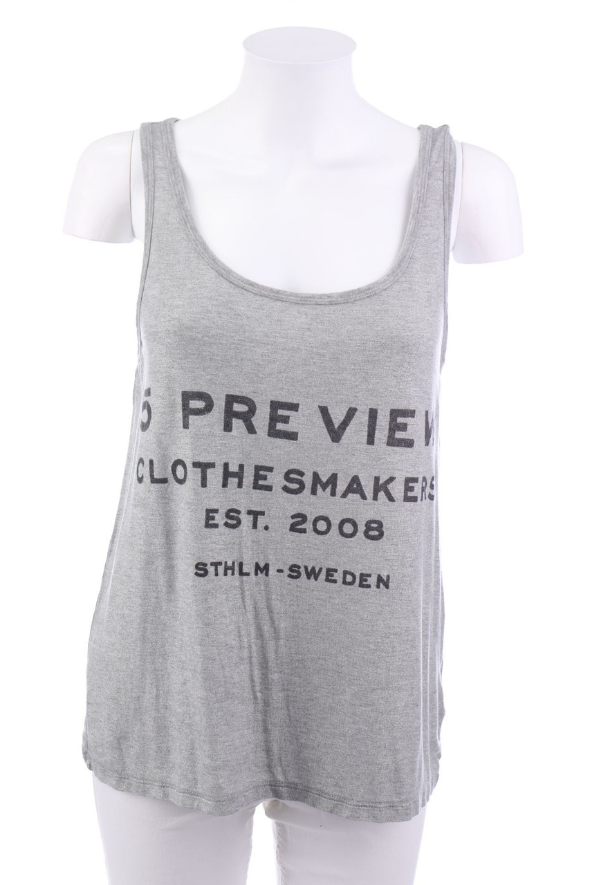 5PREVIEW - Glitter-Top with Logo-Print - M