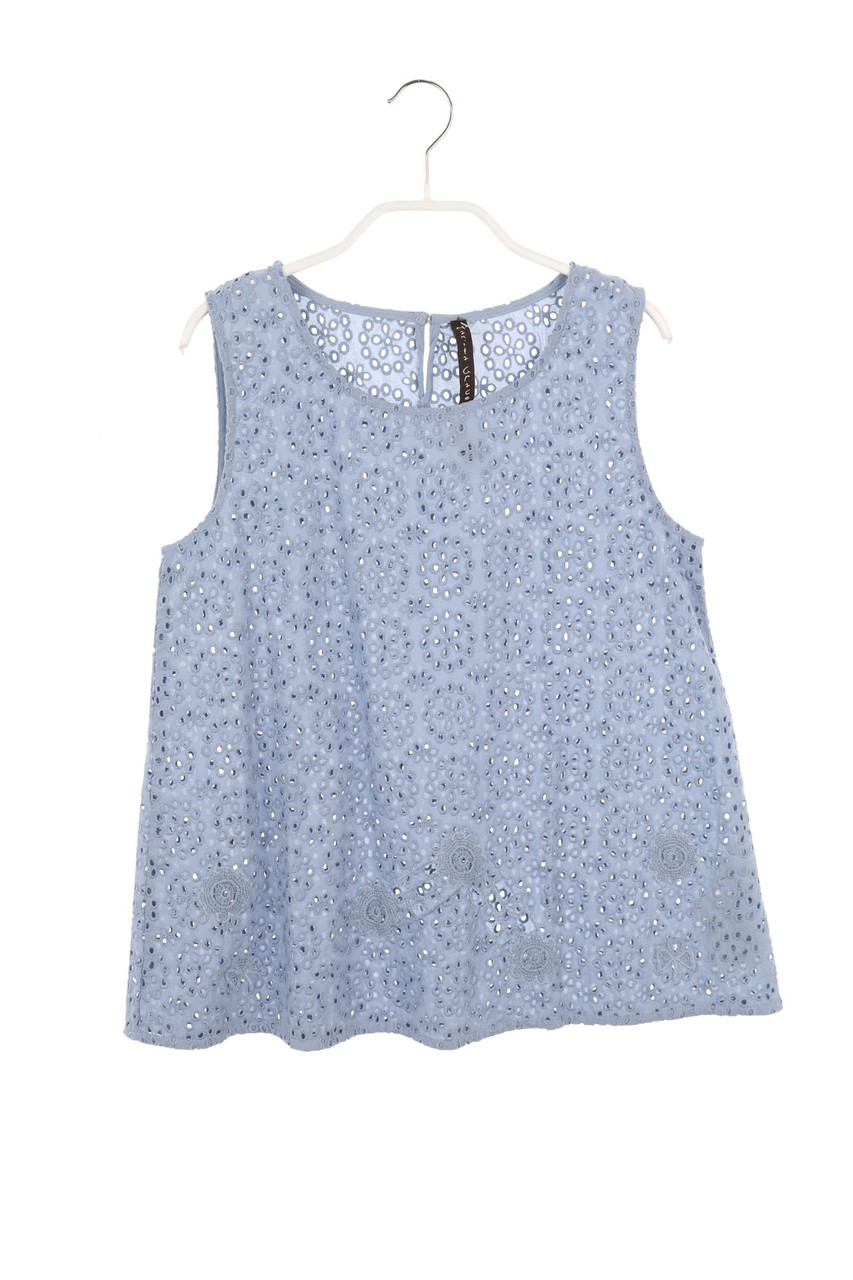 MANILA GRACE - blouse with Eyelet Lace - 164