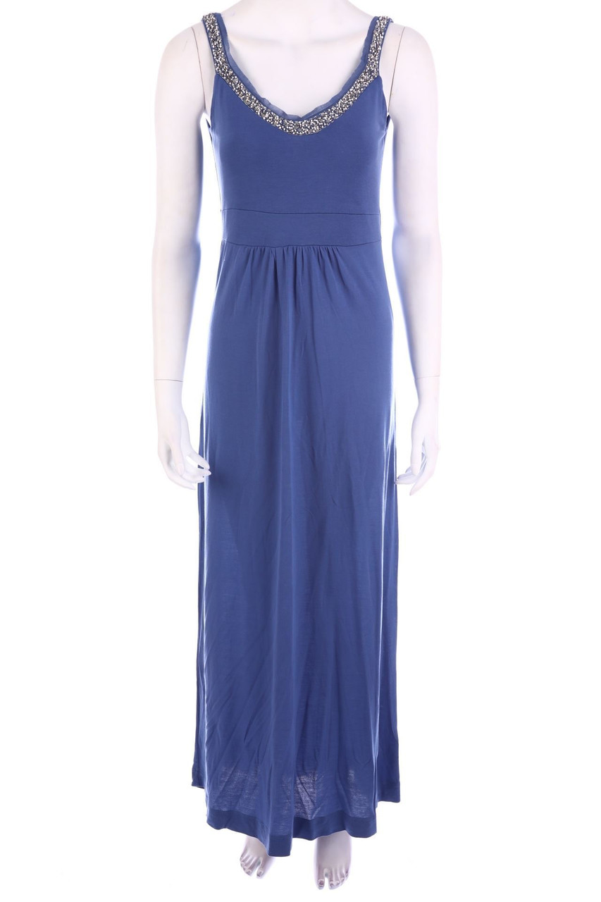 ouí - Jersey-Maxi Dress with Pearls - S