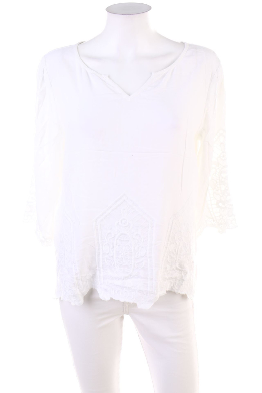 comma - Blouse with 3/4 Sleeve - S