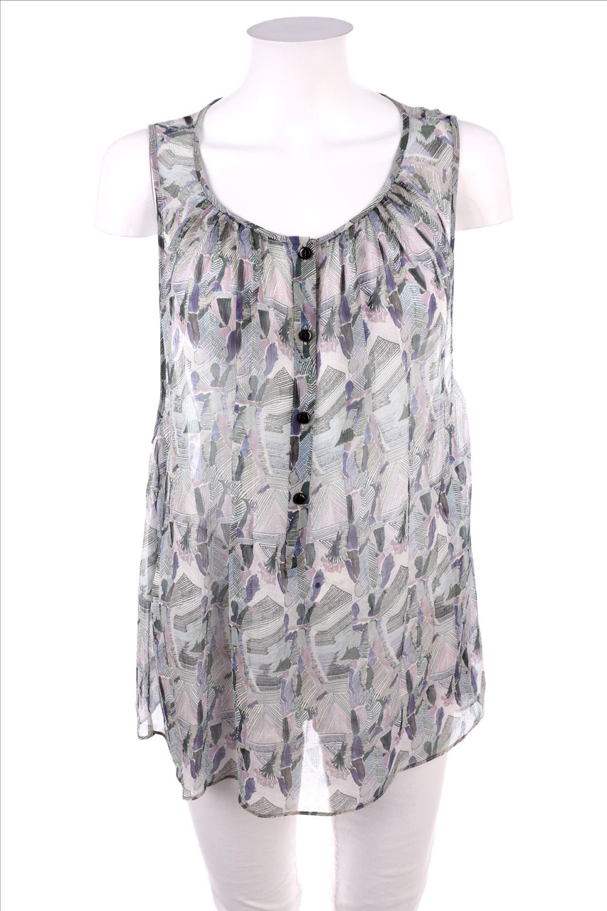 Kristina Ti - Blusentop mit Print aus Seide - D 36