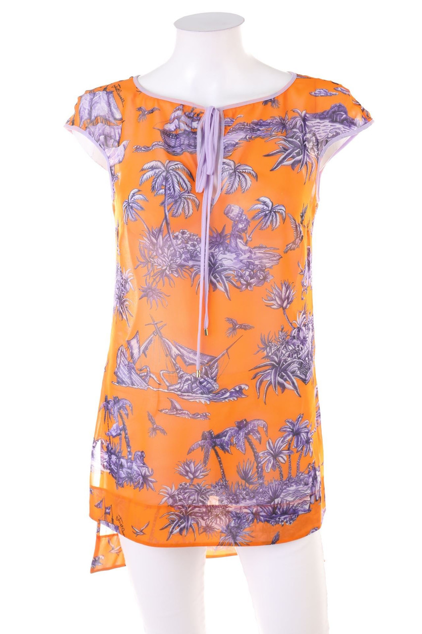 Just cavalli - Shortsleeve Blouse with Print - D 38