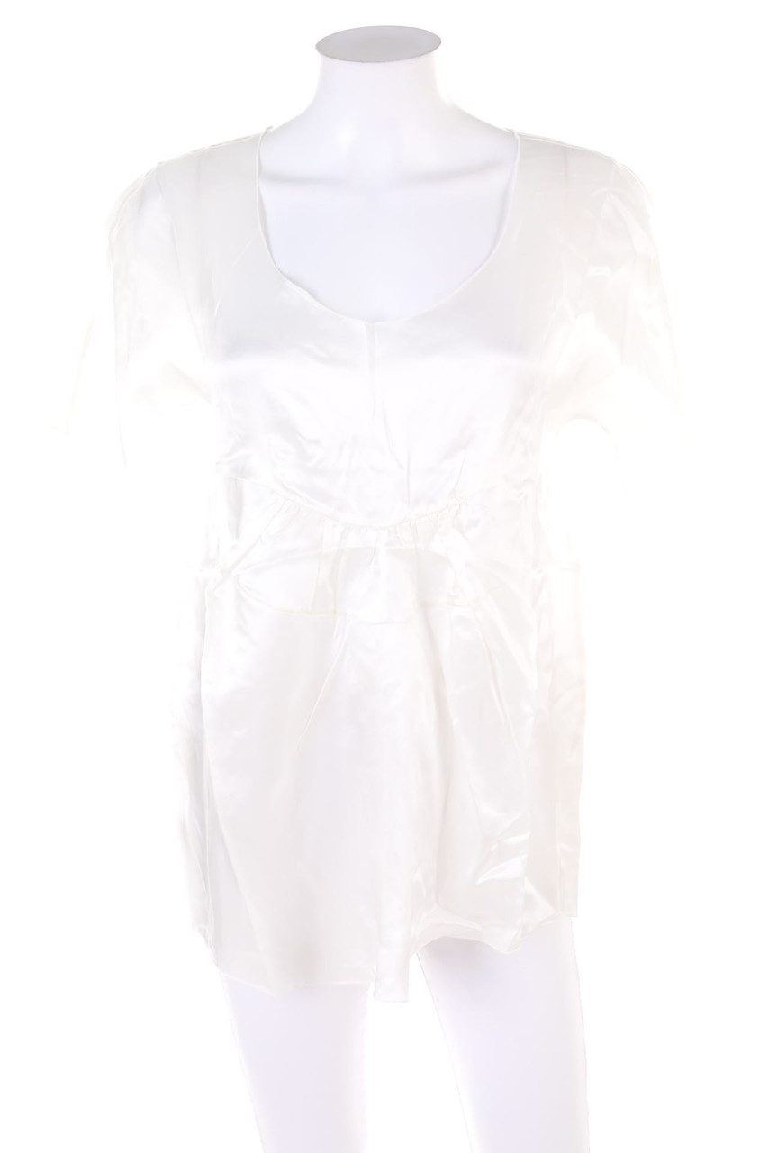 MARNI - Kurzarm-Bluse mit Raffungen - D 44