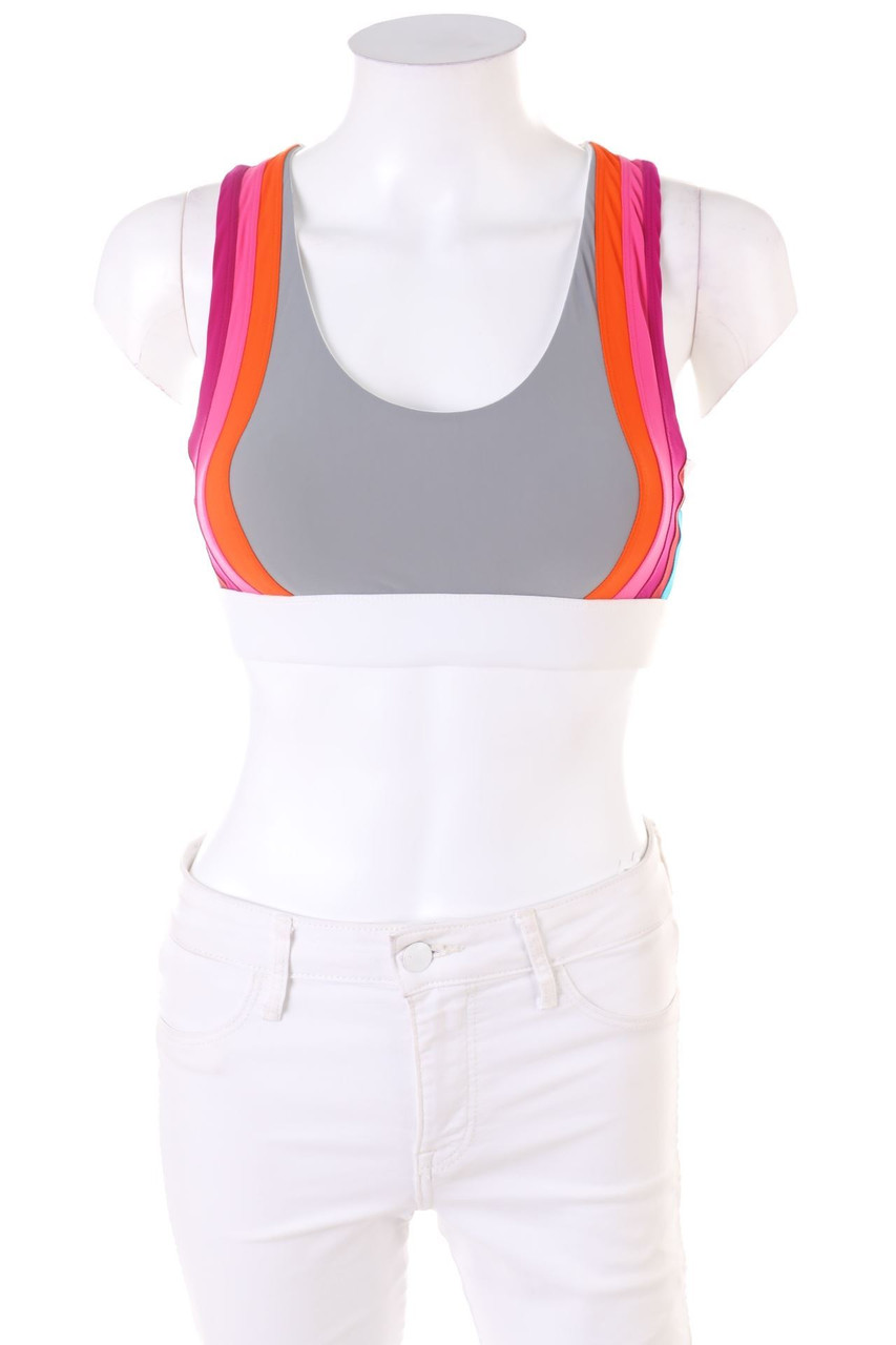 NO KA OI - Sport-Bustier Top with Stripes - D 32