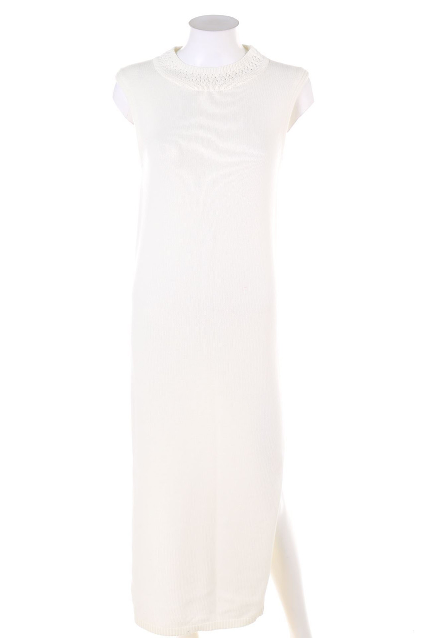 IRIS & INK - Knit-Maxi Dress with Slit - L