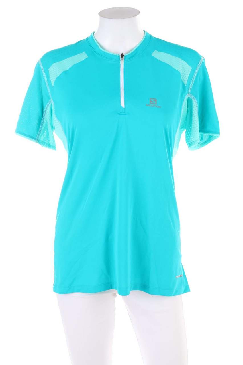 SALOMON - Sport-Shirt with Logo-Print - M