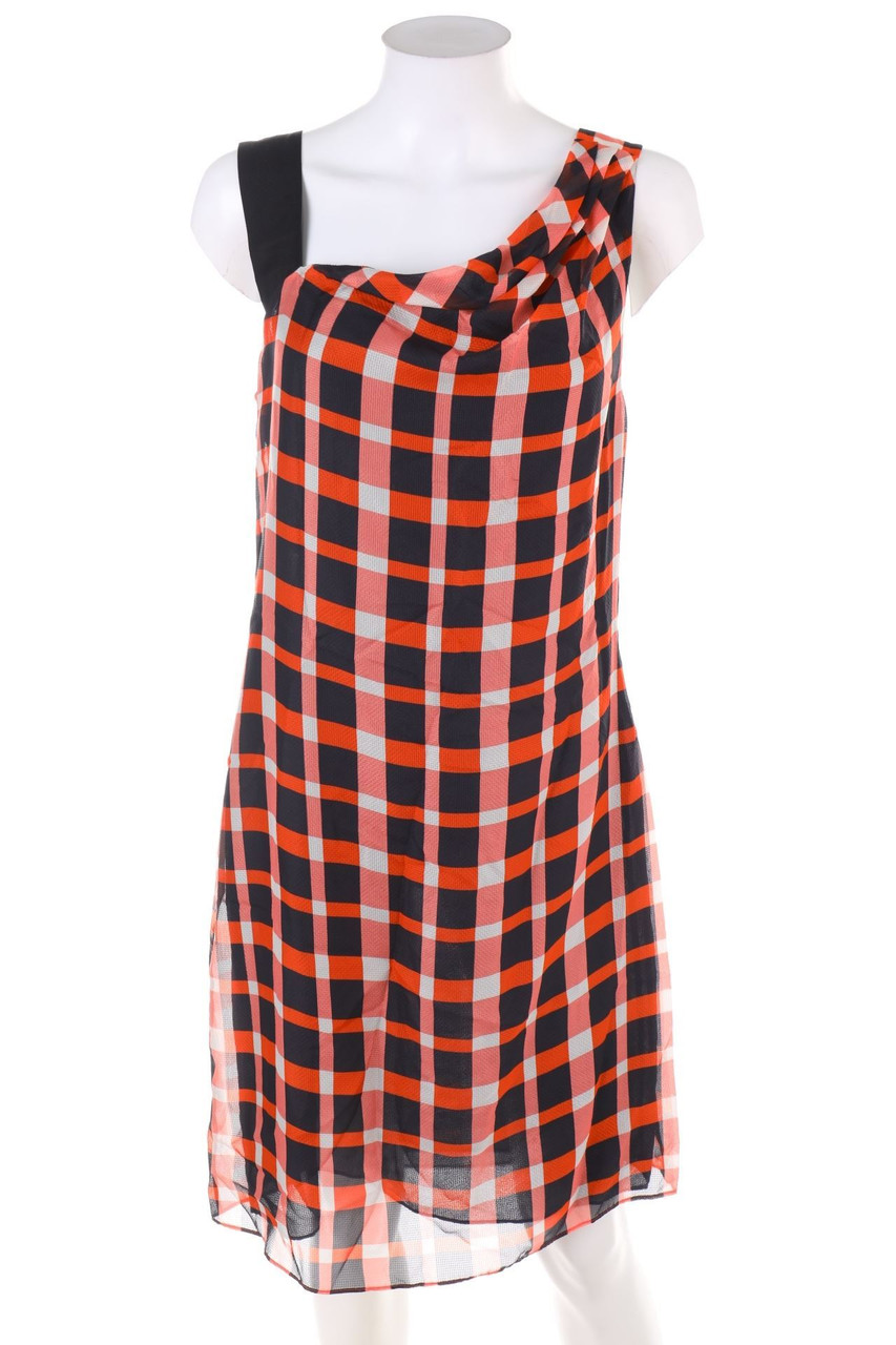 POLLINI - Silk Dress, Checked - D 40