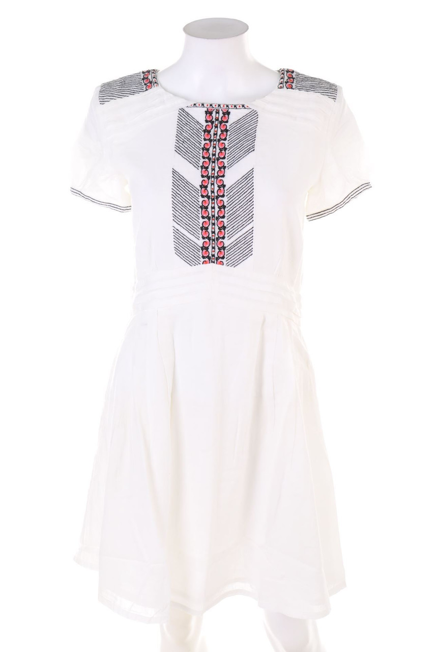 PAUL & JOE - Baumwoll-Kleid mit Stickereien - D 34