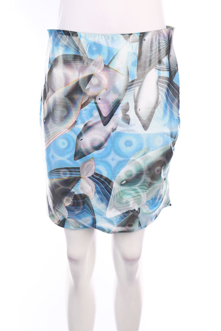 MARC CAIN - Minirock mit Metallic-Effekt - D 38