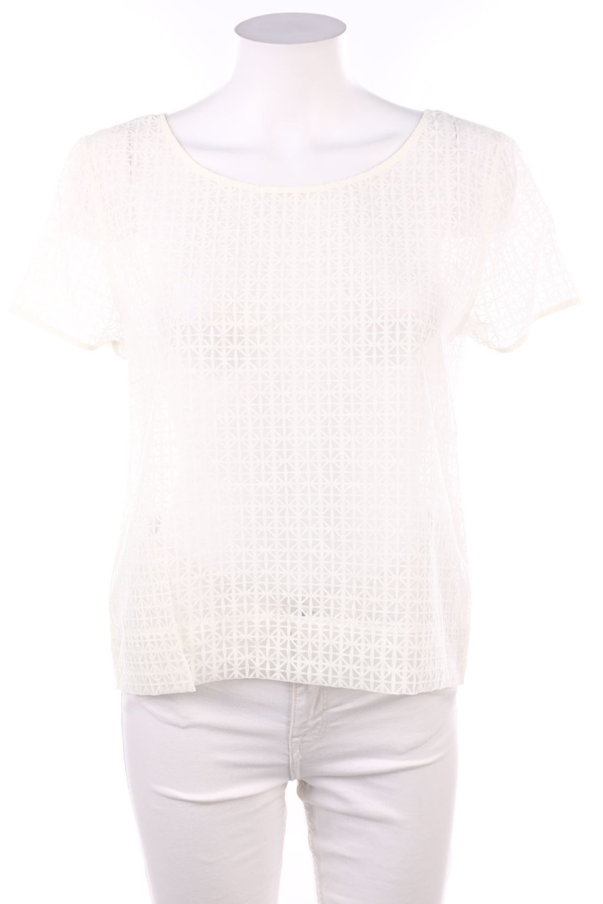 HANRO - Kurzarm-Shirt mit Muster - XS