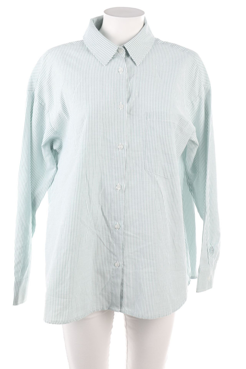 LAMAREL - Oversize-Hemd-Bluse mit Streifen - L