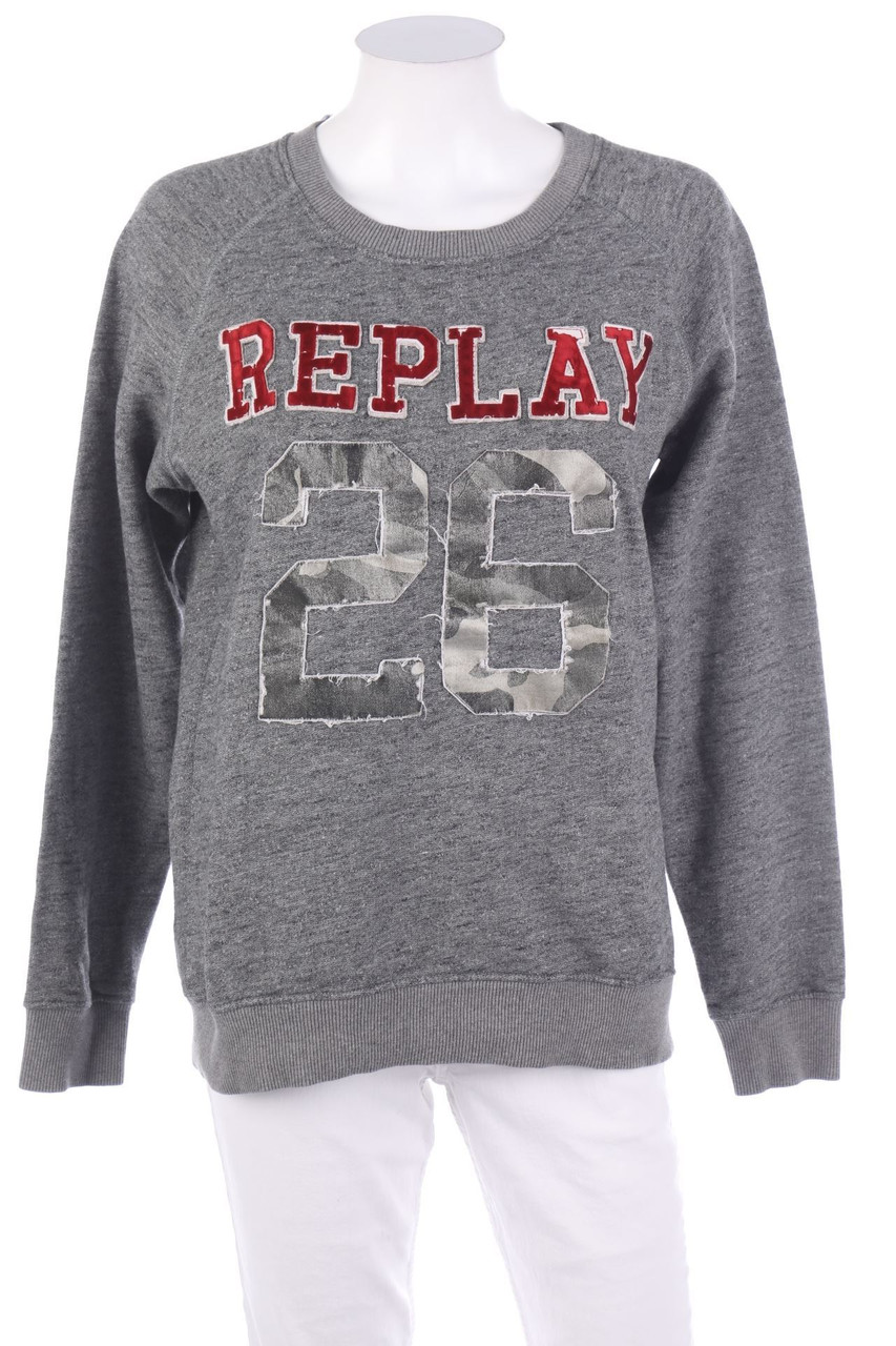 REPLAY - Sweatshirt with Logo Patch - D 42