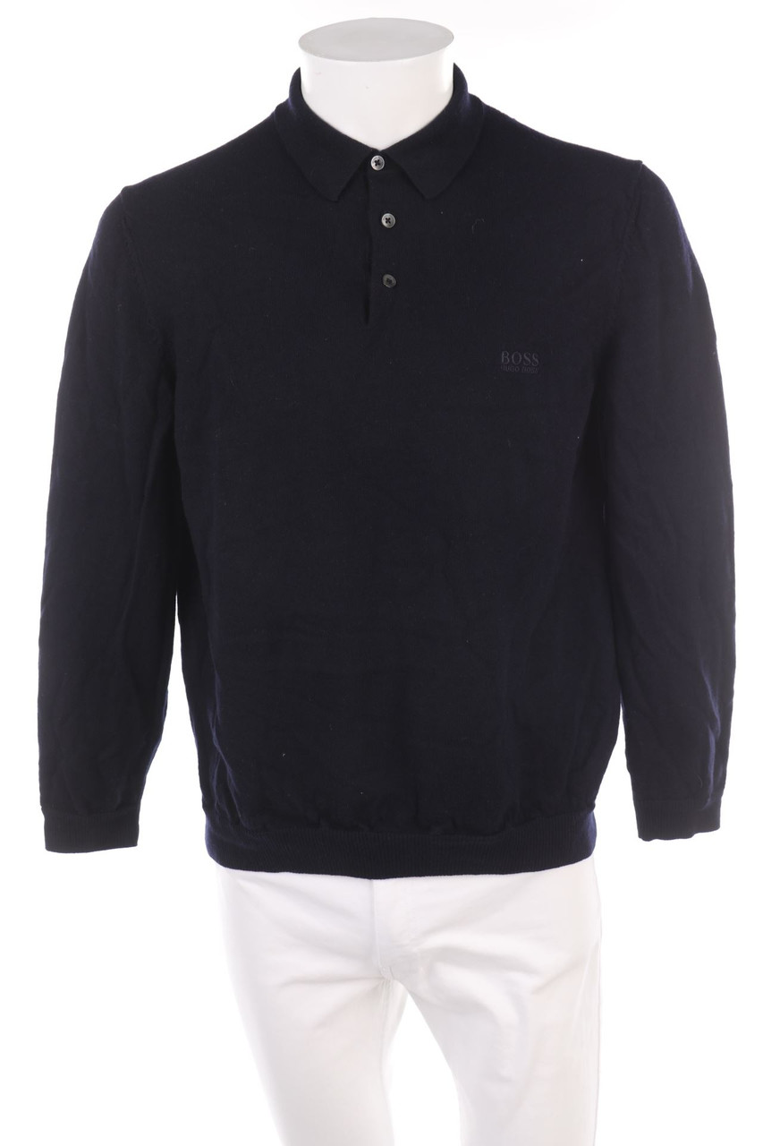 BOSS - Troyer-Pullover aus Schurwolle - 2XL