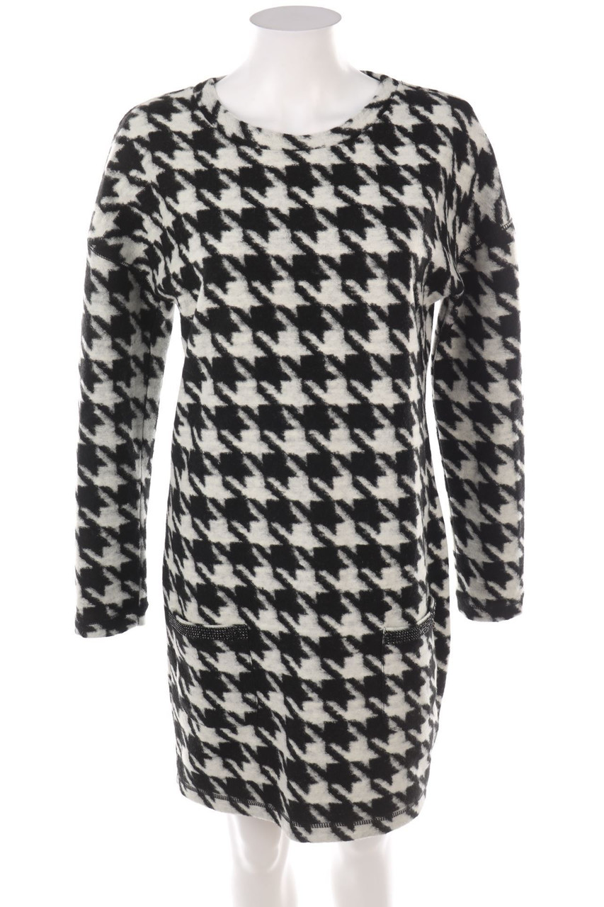 rich & royal - Dress, Wool-Blend with Rhinestones - S