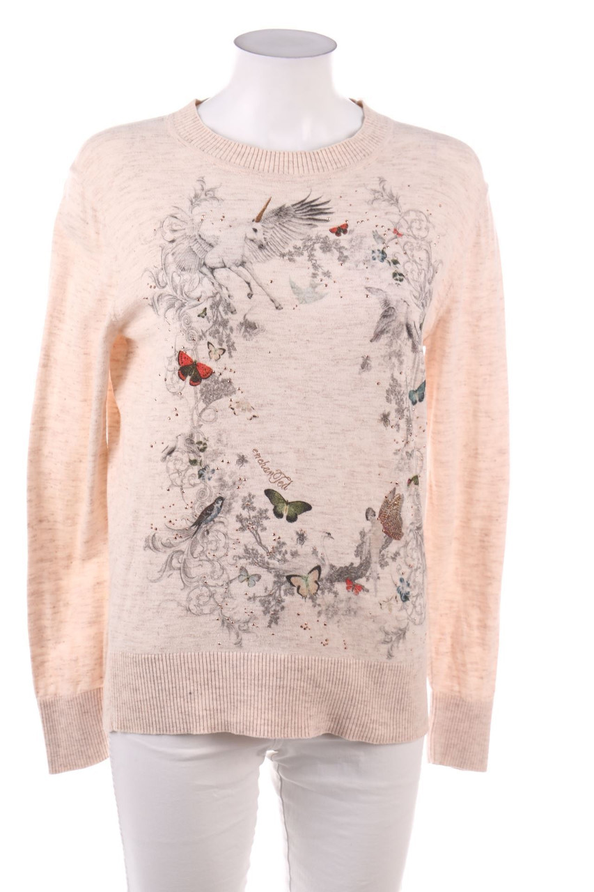 TED BAKER LONDON - Strick-Pullover mit Strass-Steinen - D 36