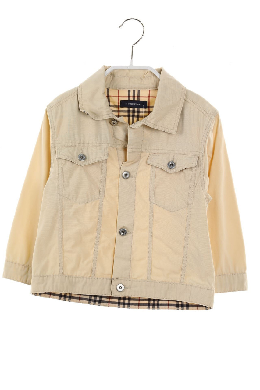 BURBERRY - Cotton jacket with Logo Buttons - 98