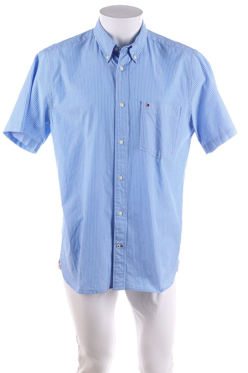 TOMMY HILFIGER - Kurzarm-Hemd Casual Streifen - L