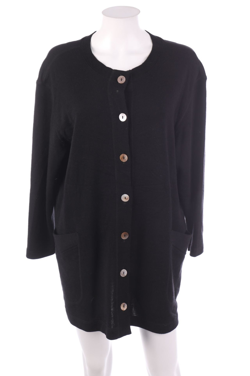 MARC CAIN - Schurwoll-Cardigan mit Knöpfen - M