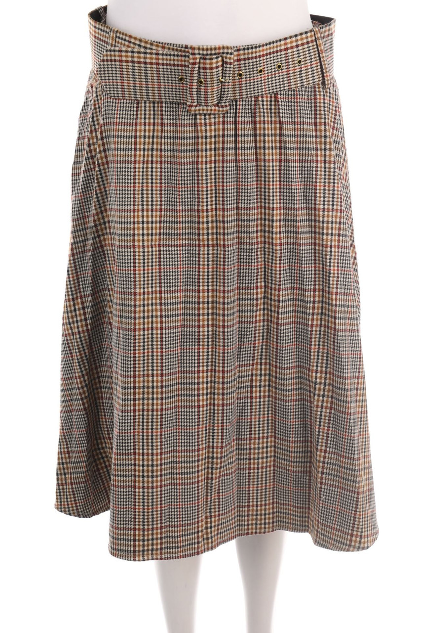 RINASCIMENTO - Midi Skirt, Checked - L
