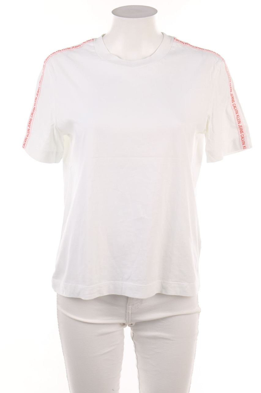 Calvin Klein Jeans - Kurzarm-Shirt aus Baumwolle - L