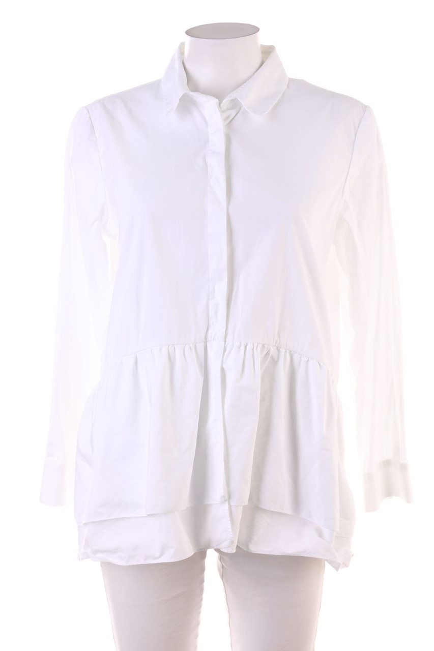 UTERQÜE - Baumwoll-Hemd-Bluse im Layer Look - L