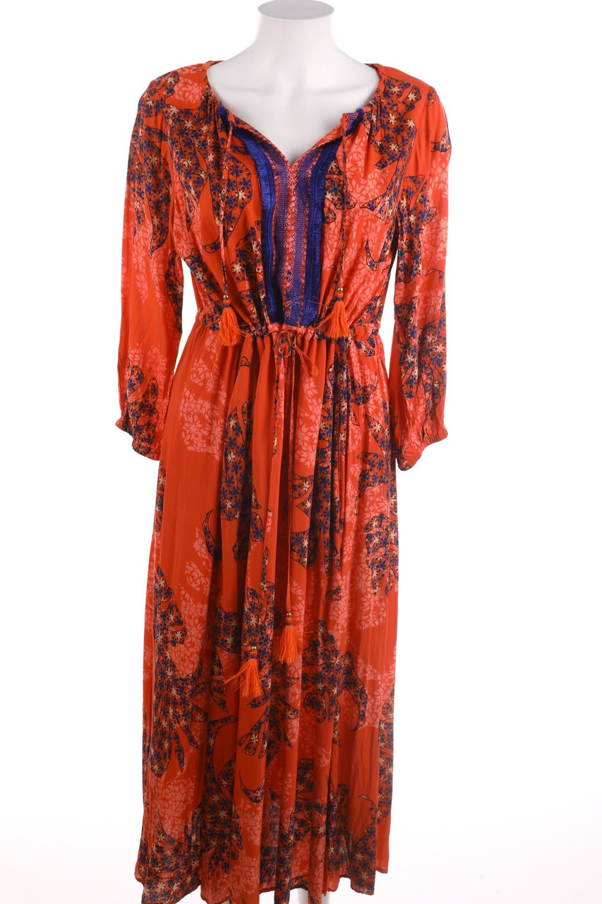 IVI collection - Maxi Dress, Viscose with Flower Print - M