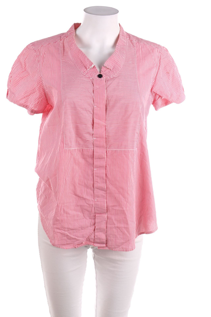 FILIPPA K - Baumwoll-Kurzarm-Bluse mit Streifen - L