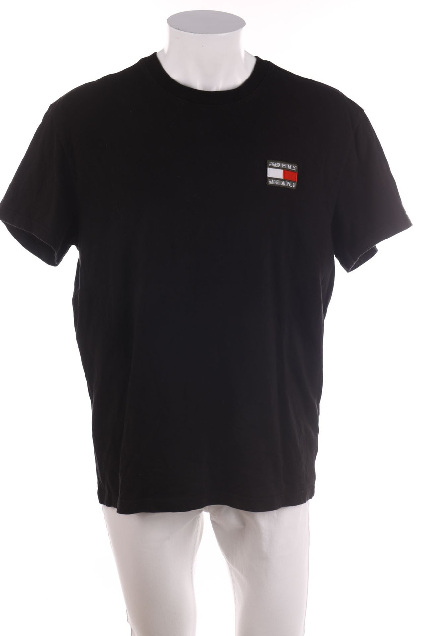 TOMMY JEANS Tommy Hilfiger - T-Shirt aus Baumwolle mit Logo-Patch - L