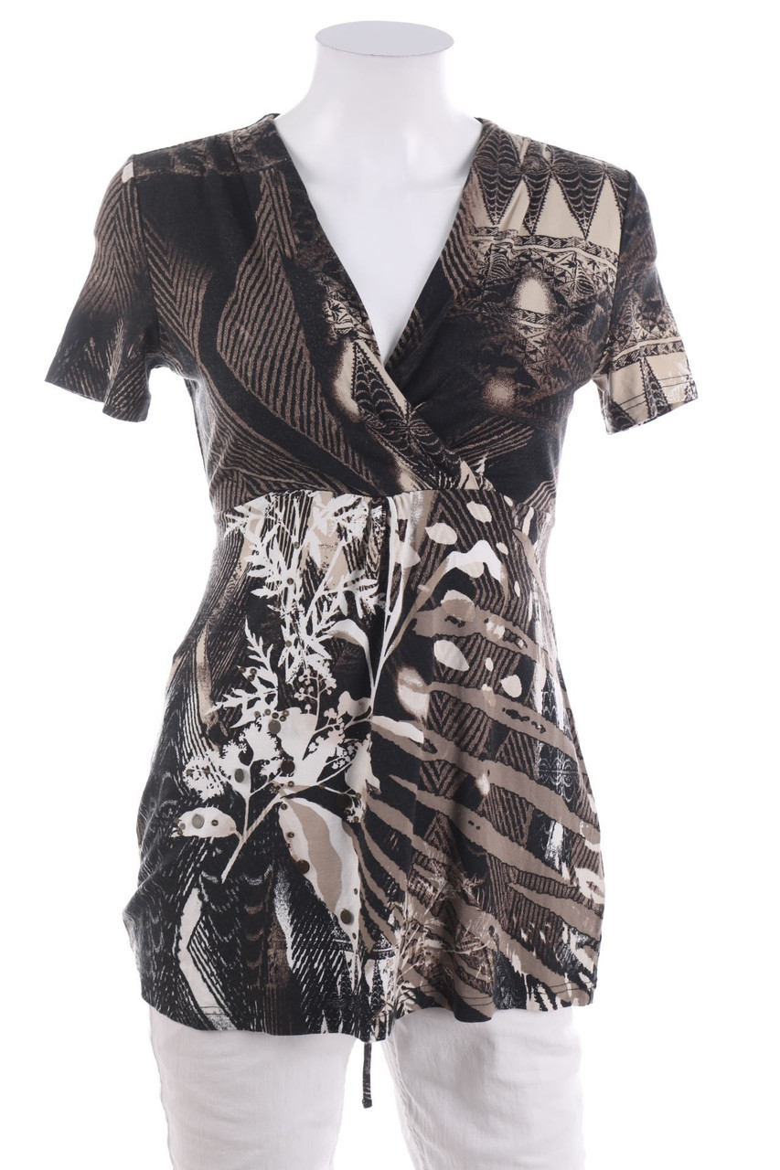 TAIFUN - Kurzarm-Shirt mit Muster - S