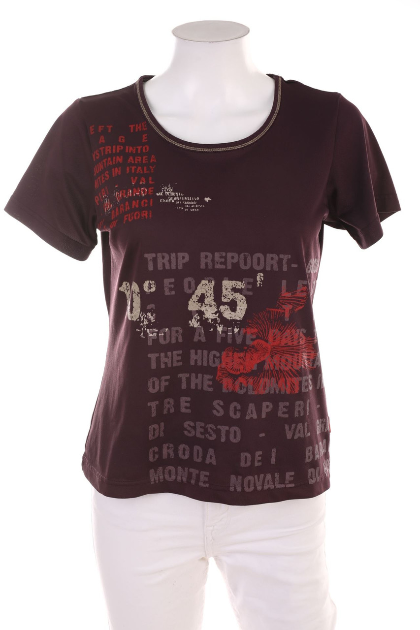 maier sports - Kurzarm-Shirt mit Print - S