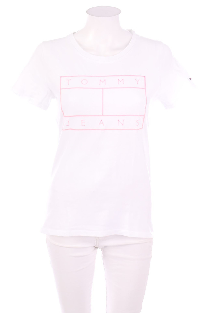 TOMMY HILFIGER - Kurzarm-Shirt mit Logo-Print - S