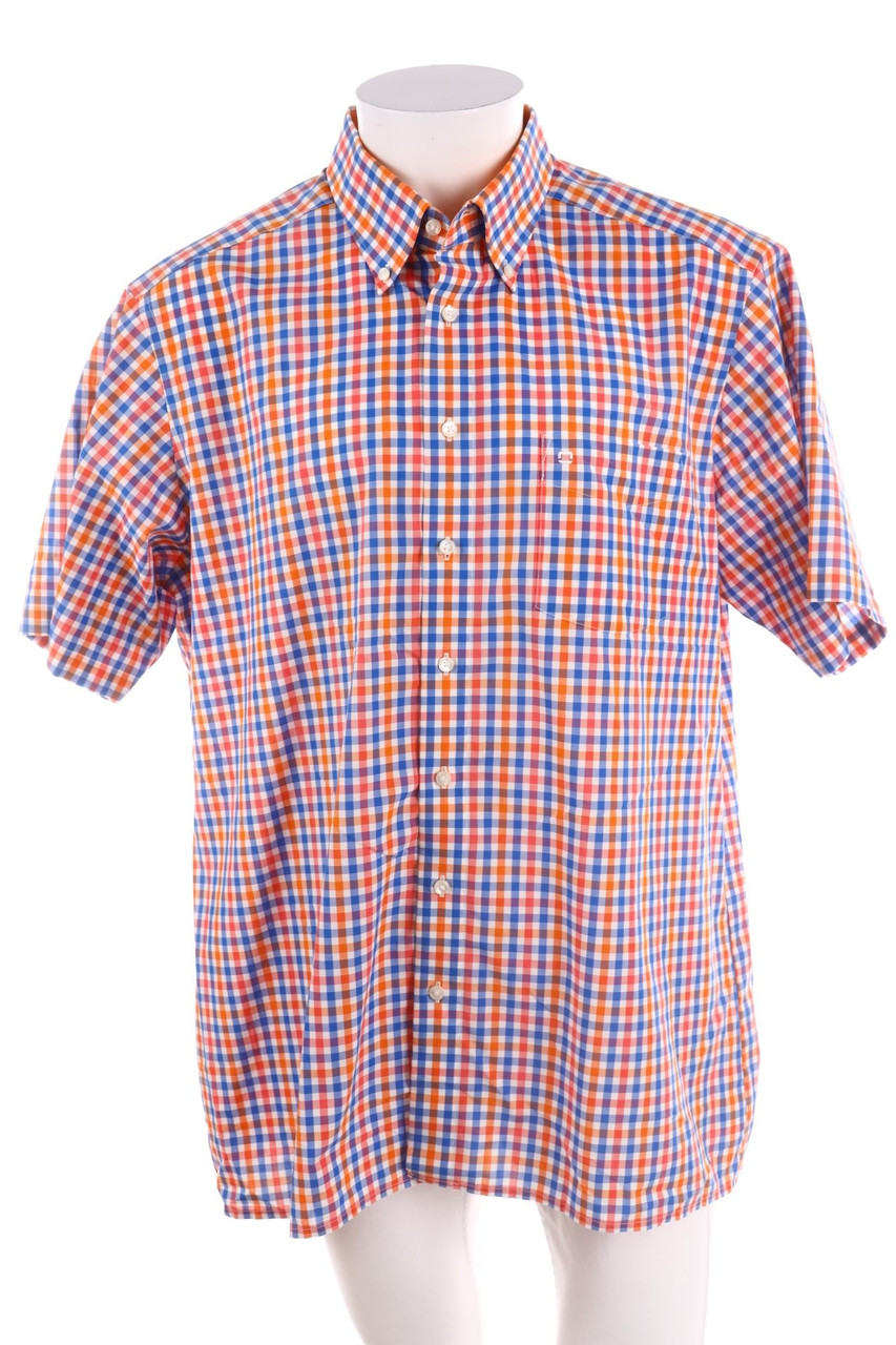 OLYMP - Kurzarm-Hemd mit Karo-Muster - 2XL